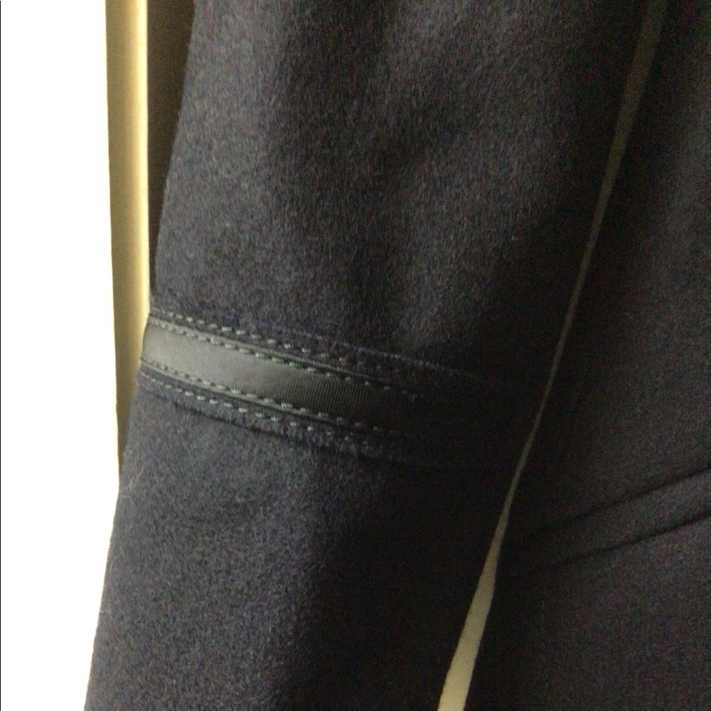 Coach blue 1941 women’s double breasted Pea Coat with patches. - Picture 5 of 8